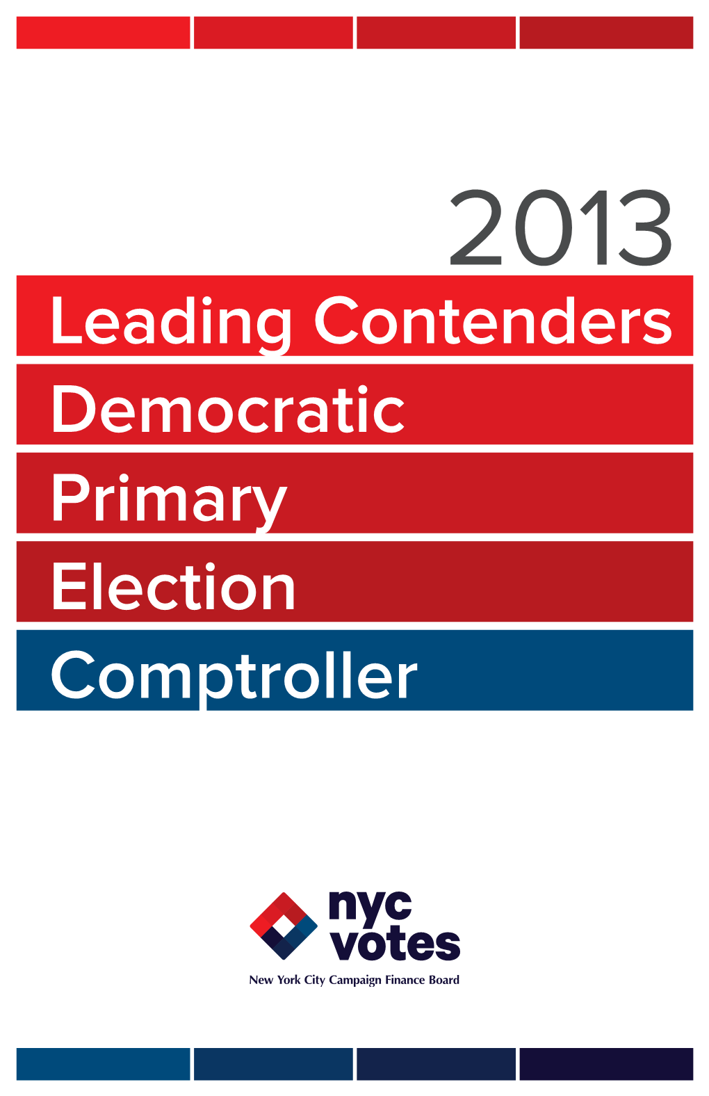 Leading Contenders Debate | Democratic Primary Election | Comptroller 3 Candidates