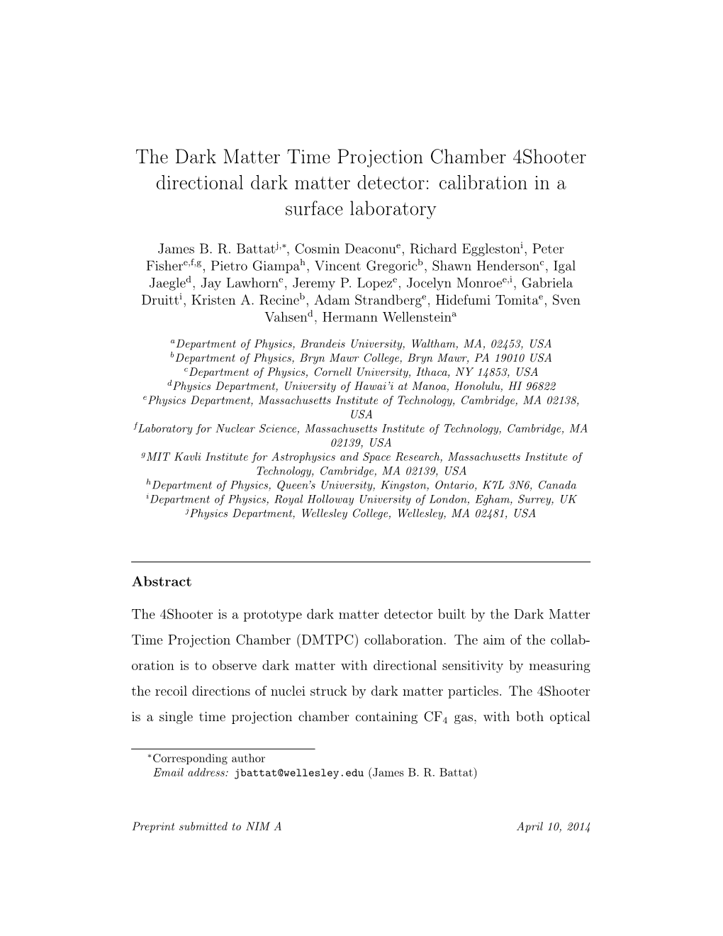 The Dark Matter Time Projection Chamber 4Shooter Directional Dark Matter Detector: Calibration in a Surface Laboratory