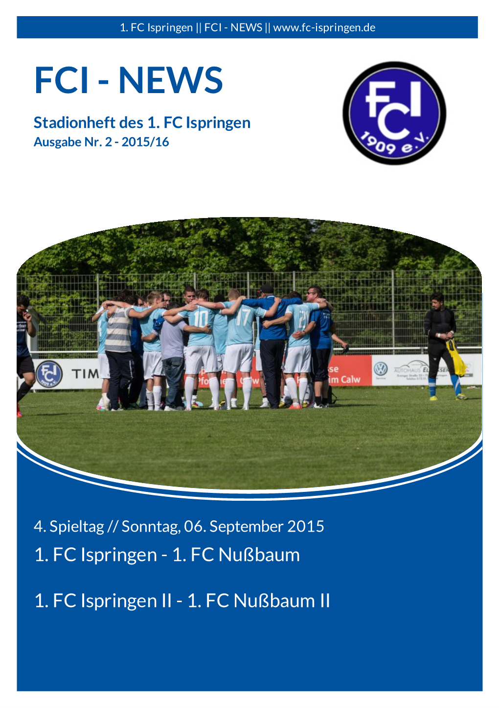 FCI - NEWS || FCI - NEWS Stadionheft Des 1