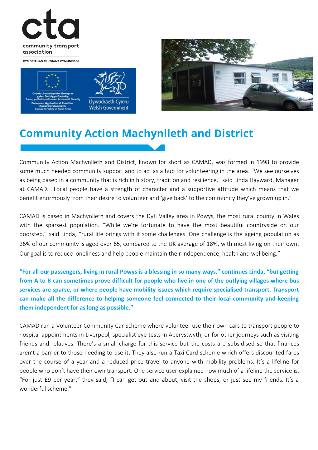 Community Action Machynlleth and District