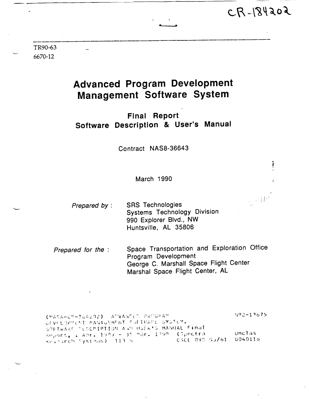 Advanced Program Development Management Software System