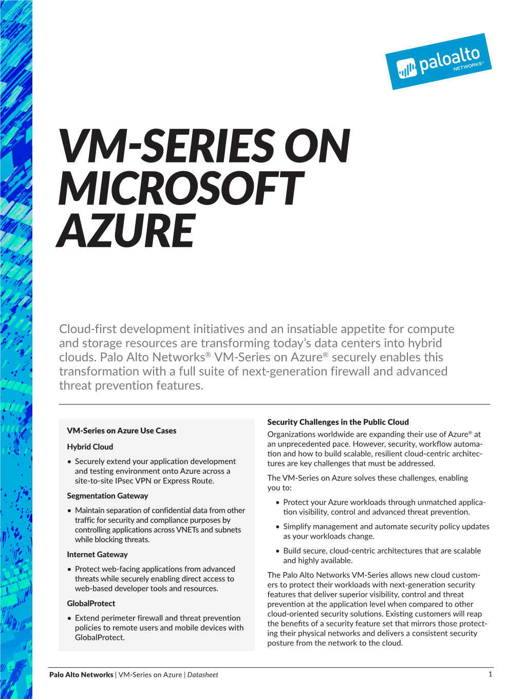 Vm-Series on Microsoft Azure