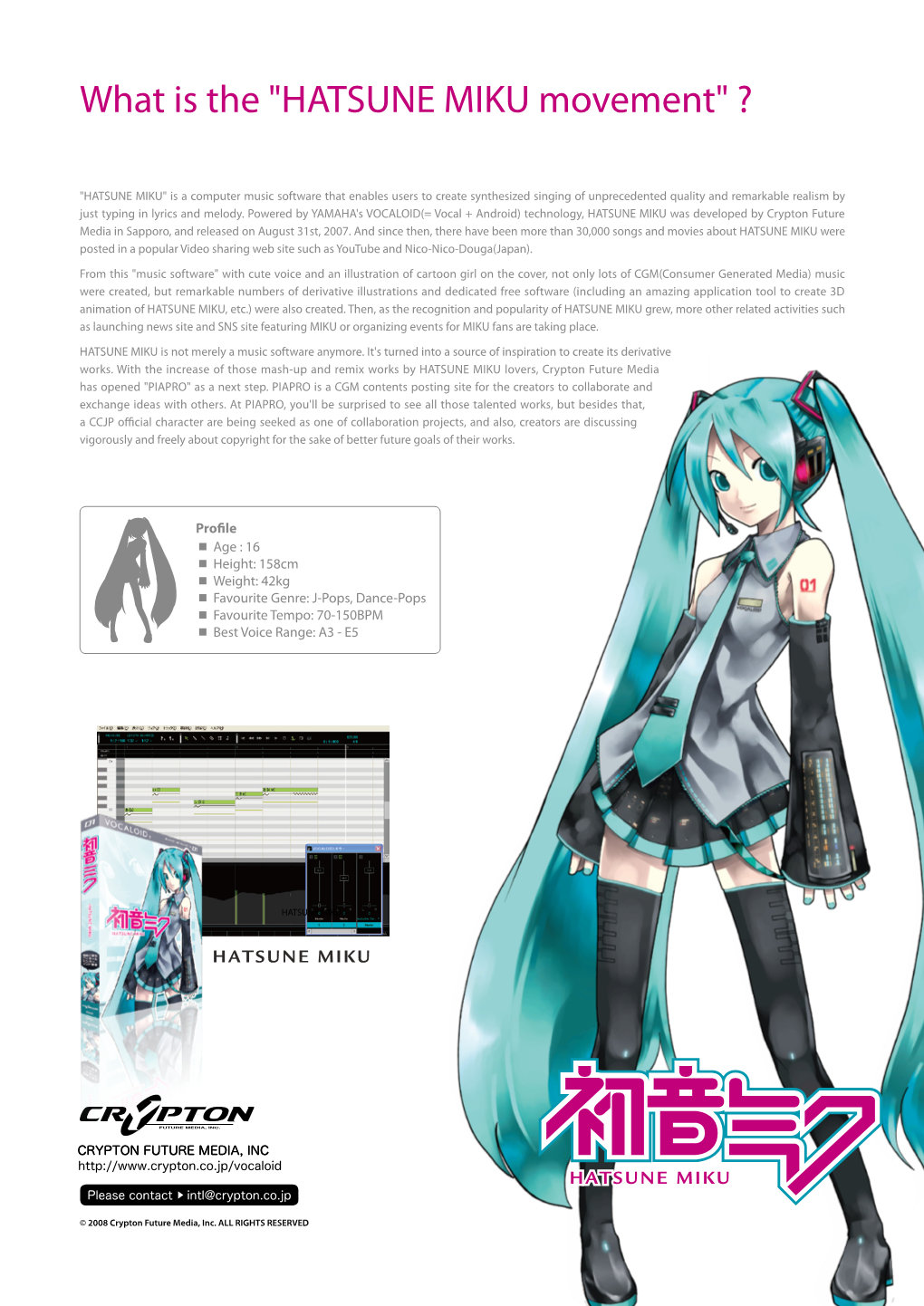 What Is the "HATSUNE MIKU Movement" ?