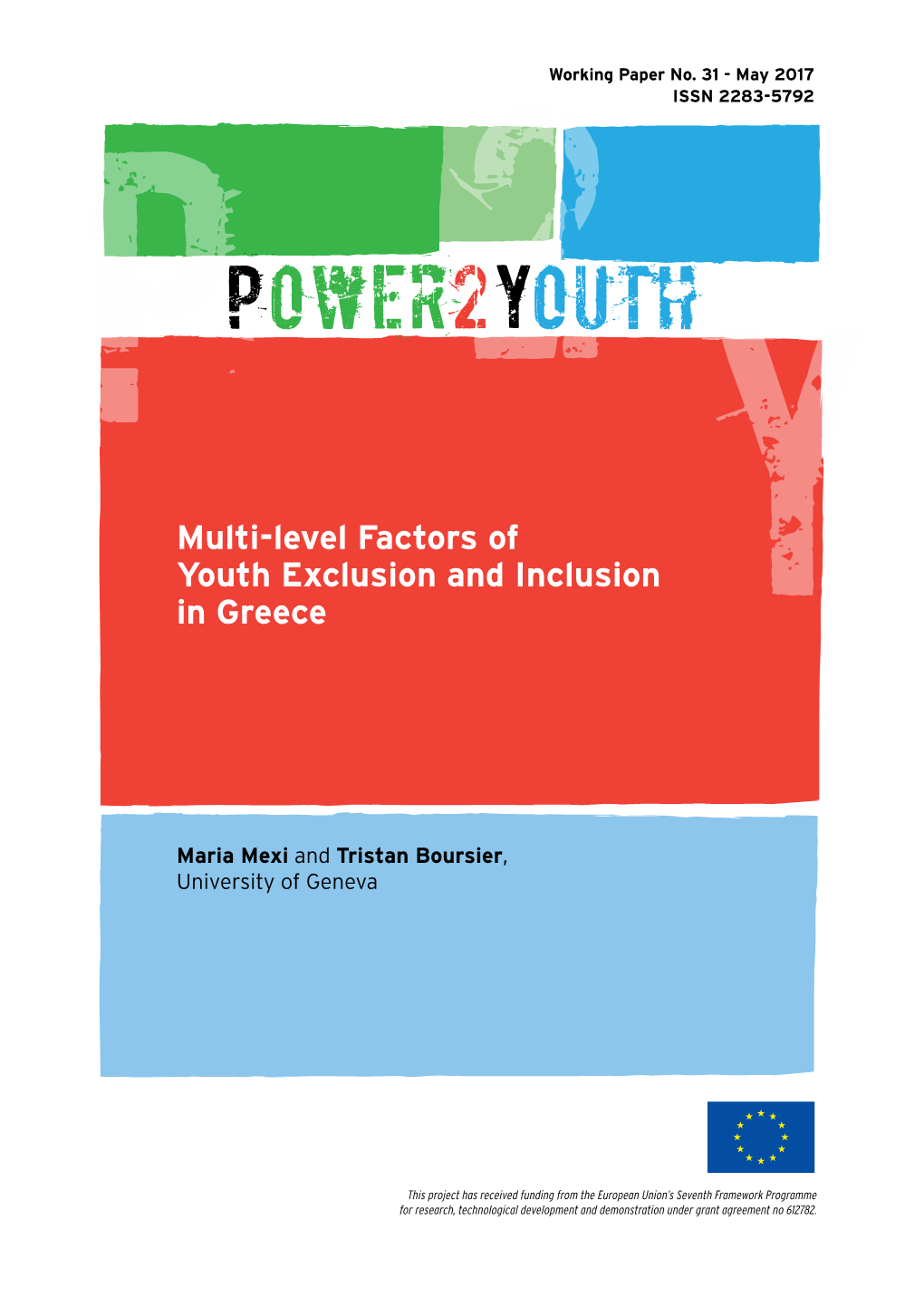 Multi-Level Factors of Youth Exclusion and Inclusion in Greece