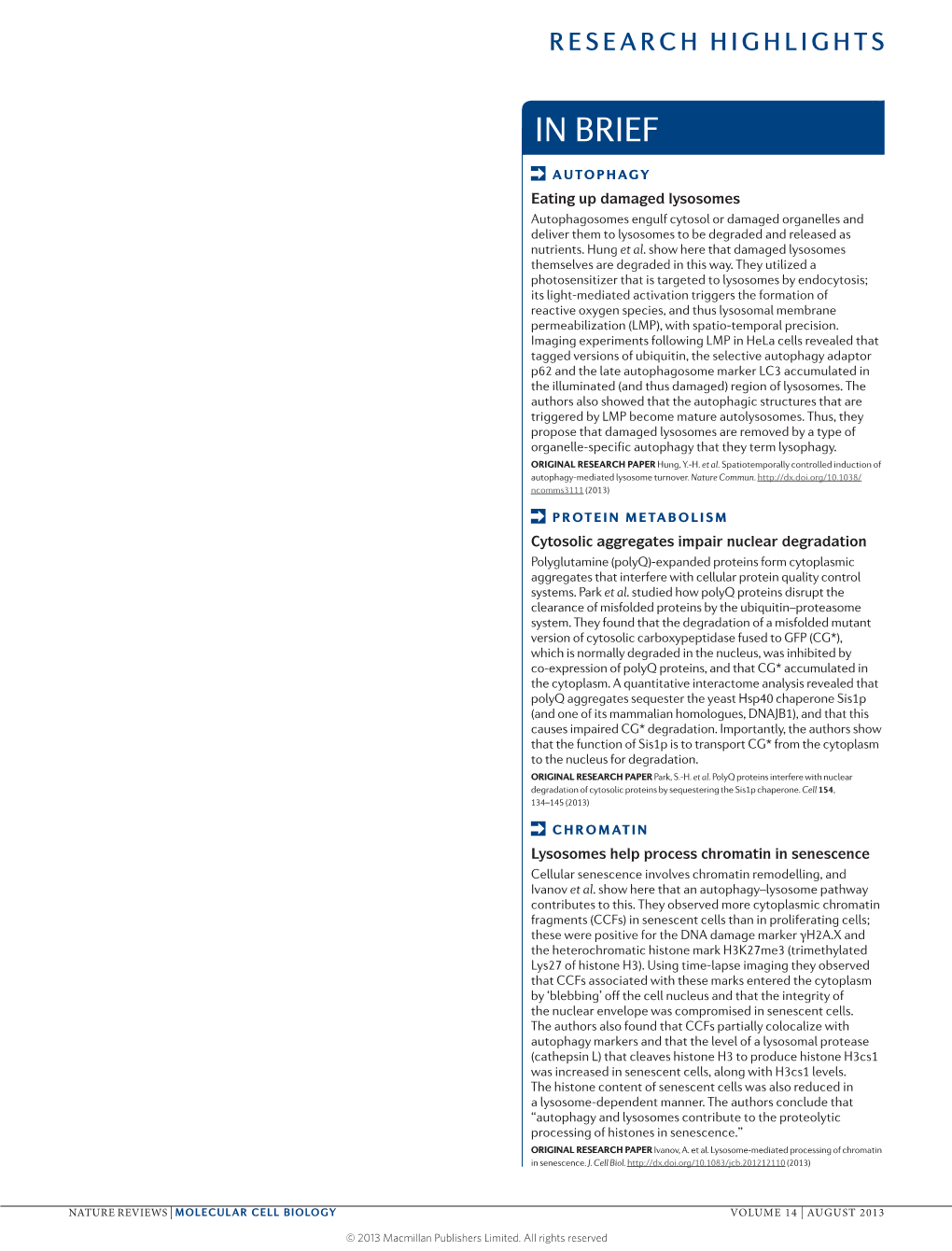 Autophagy: Eating up Damaged Lysosomes