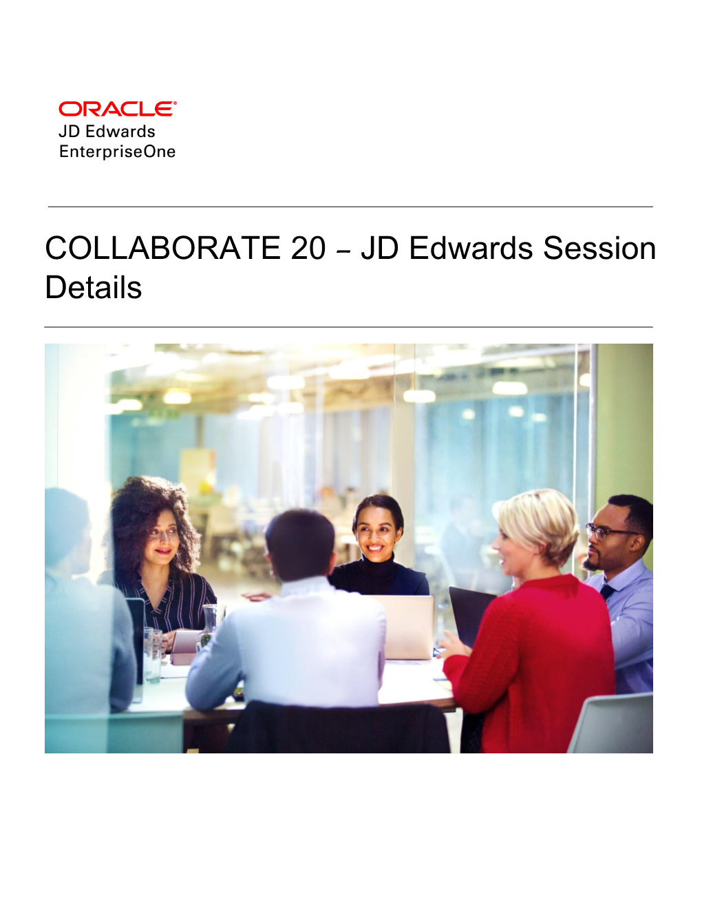 COLLABORATE 20 – JD Edwards Session Details