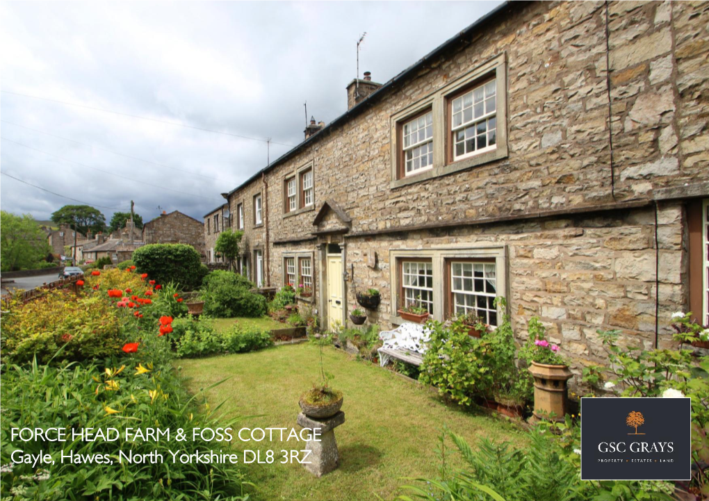 FORCE HEAD FARM & FOSS COTTAGE Gayle, Hawes, North