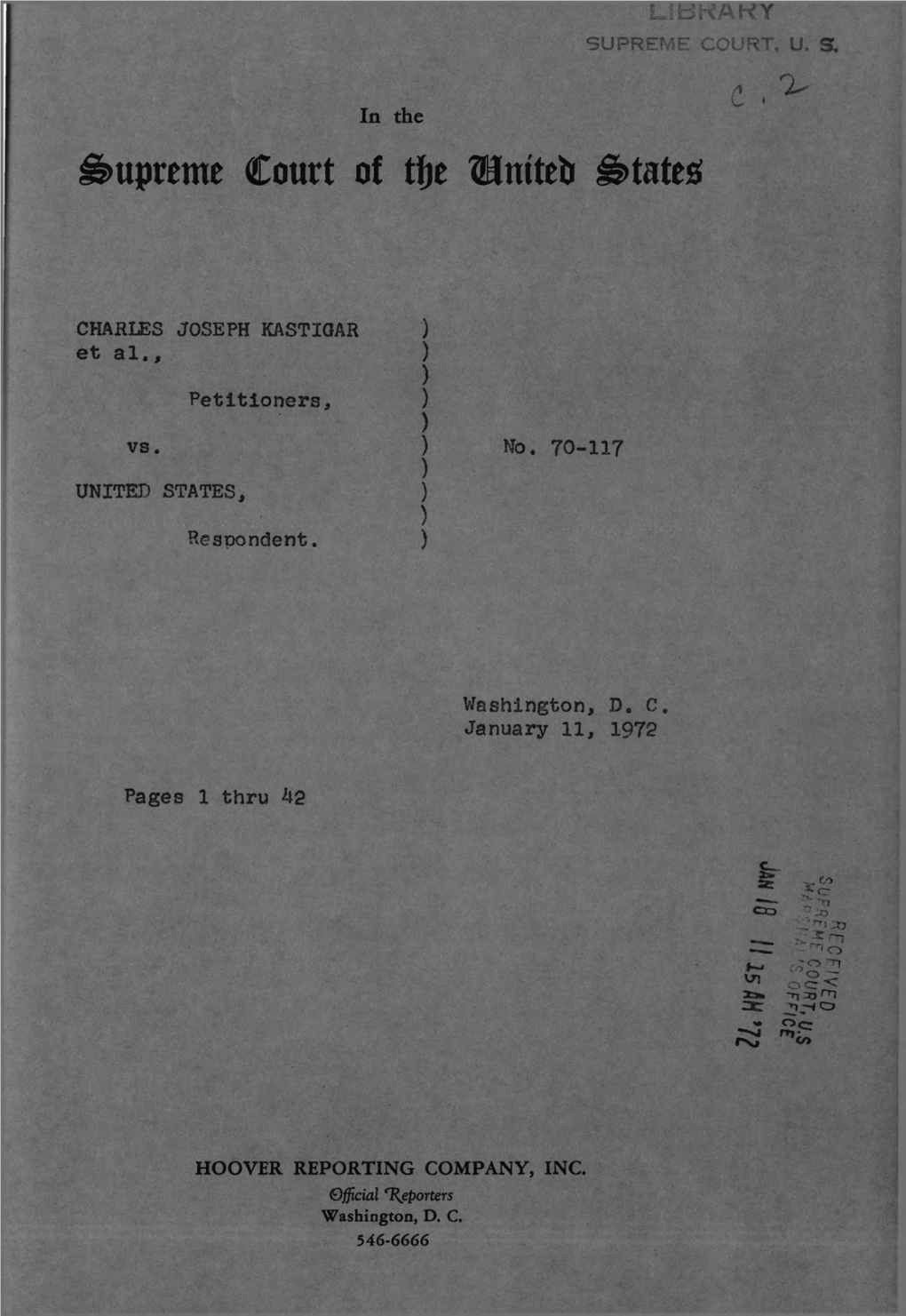 70-117 ) UNITED STATES, ) ) Respondent