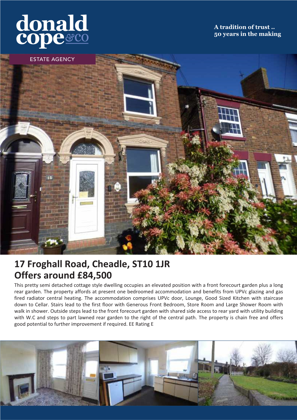 17 Froghall Road, Cheadle, ST10 1JR Offers Around £84,500