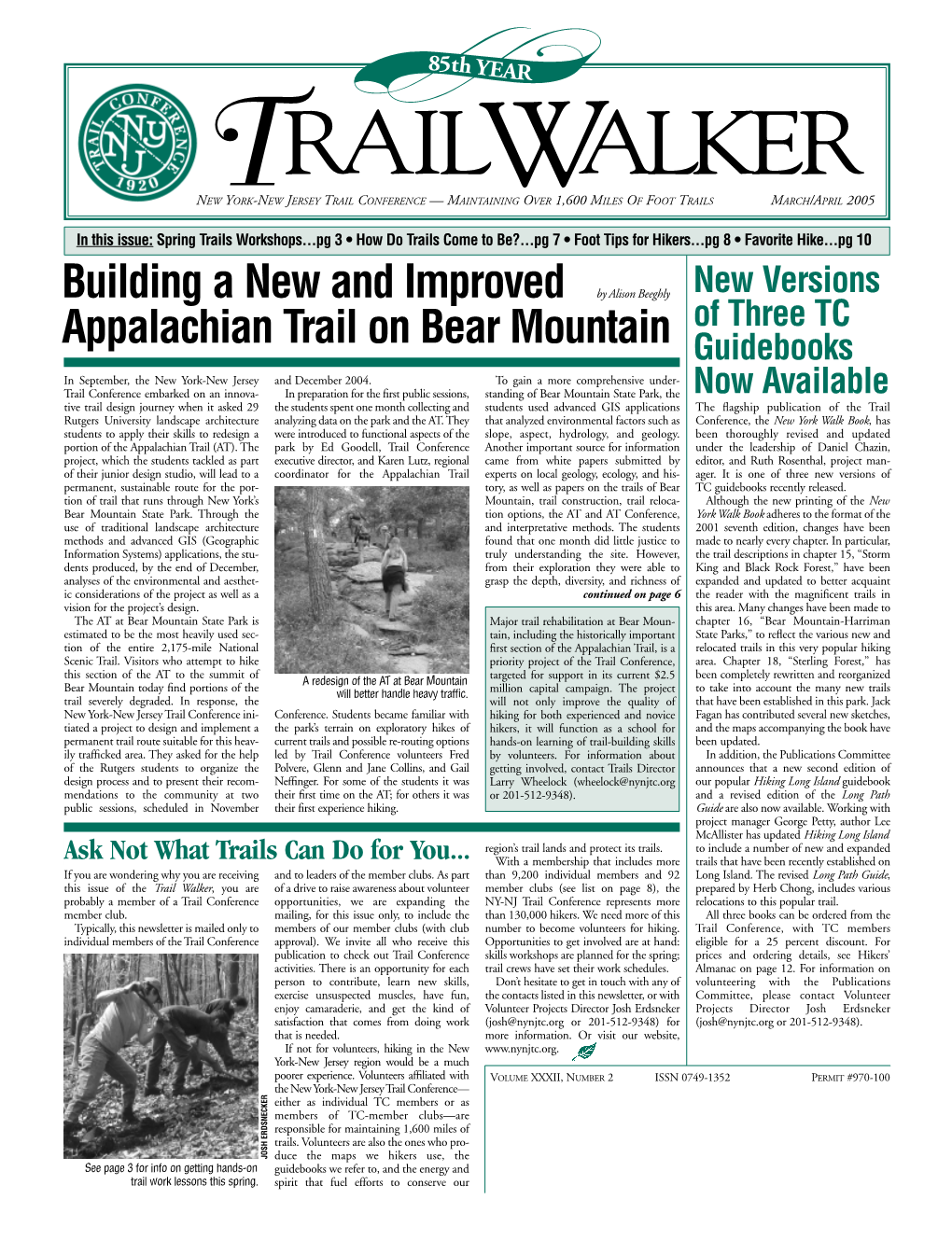 Building a New and Improved Appalachian Trail on Bear Mountain