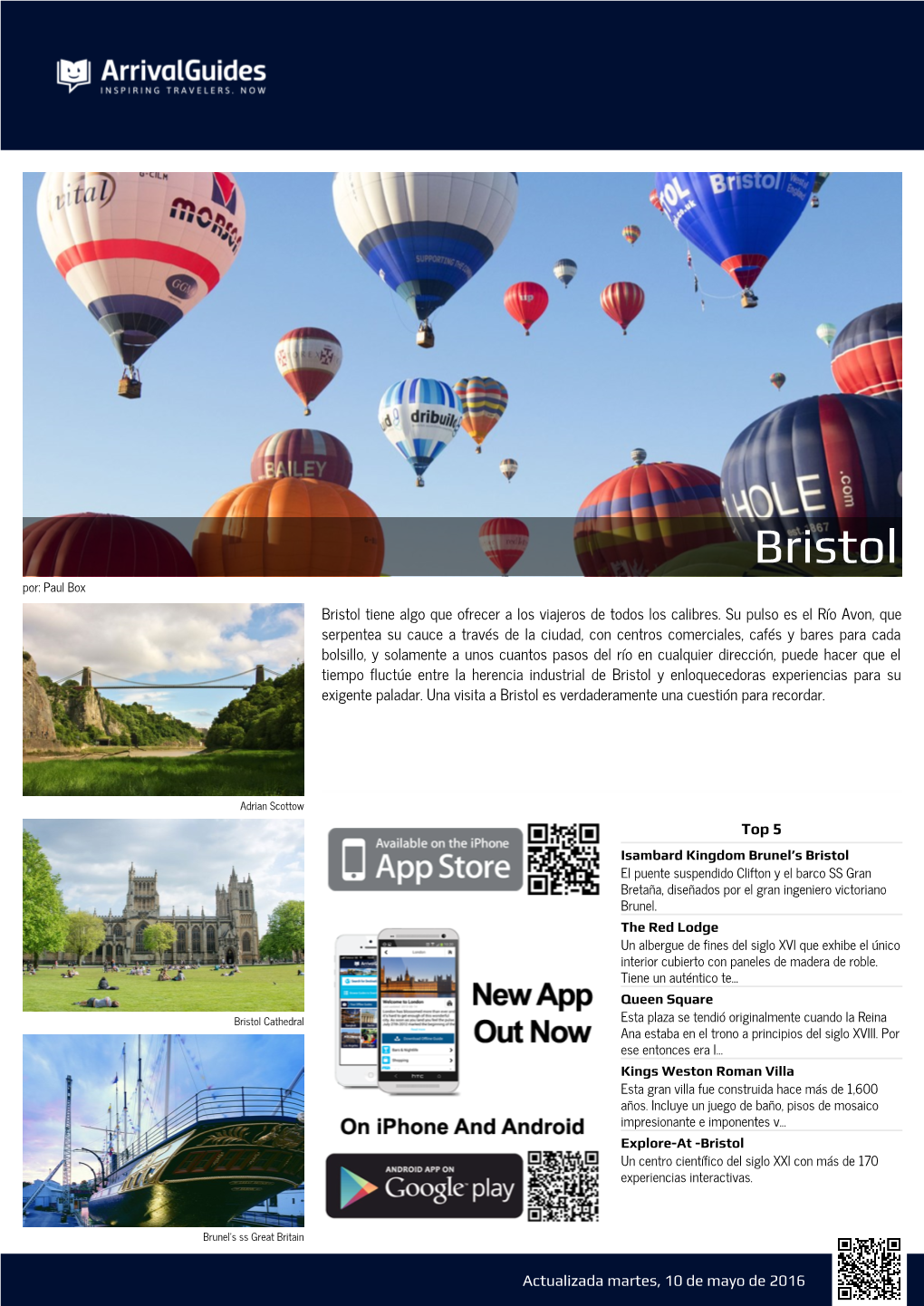 Bristol Por: Paul Box Bristol Tiene Algo Que Ofrecer a Los Viajeros De Todos Los Calibres