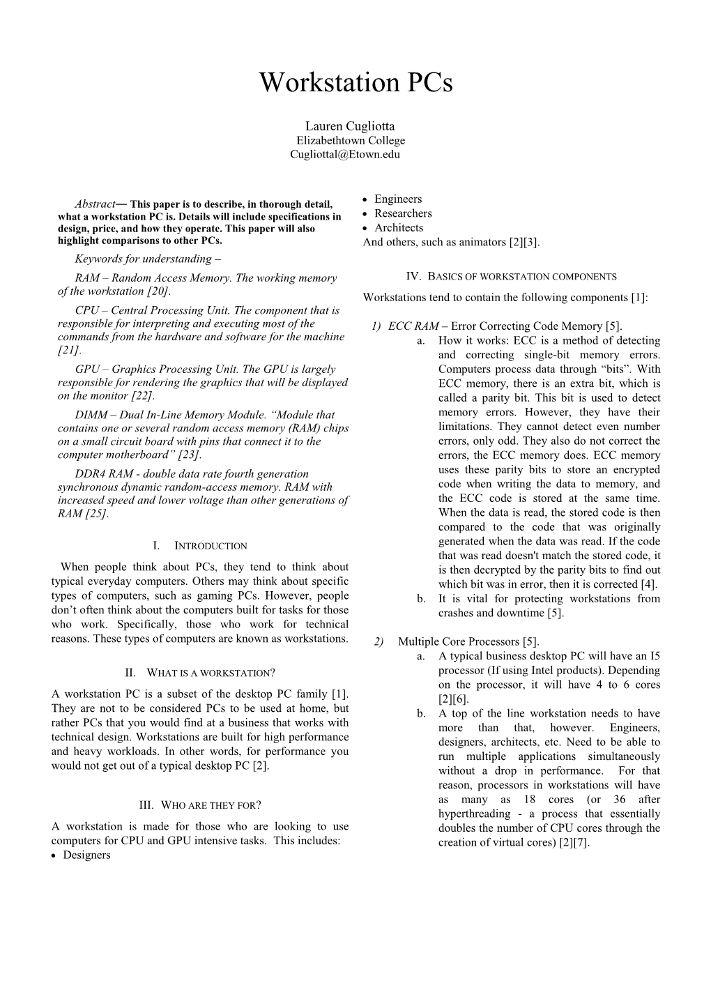 Preparation of Papers in Two-Column Format