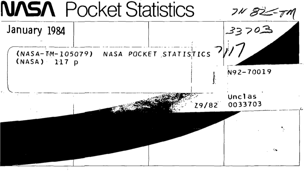 NASA Pocket Statistics January 1984