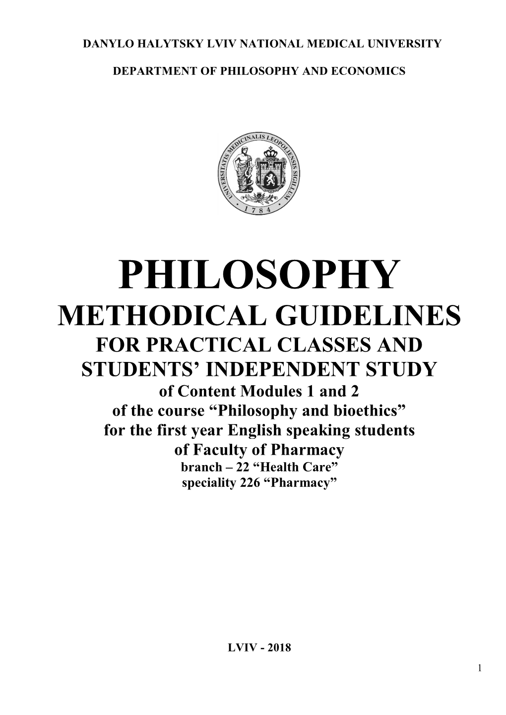 Philosophy and Economics