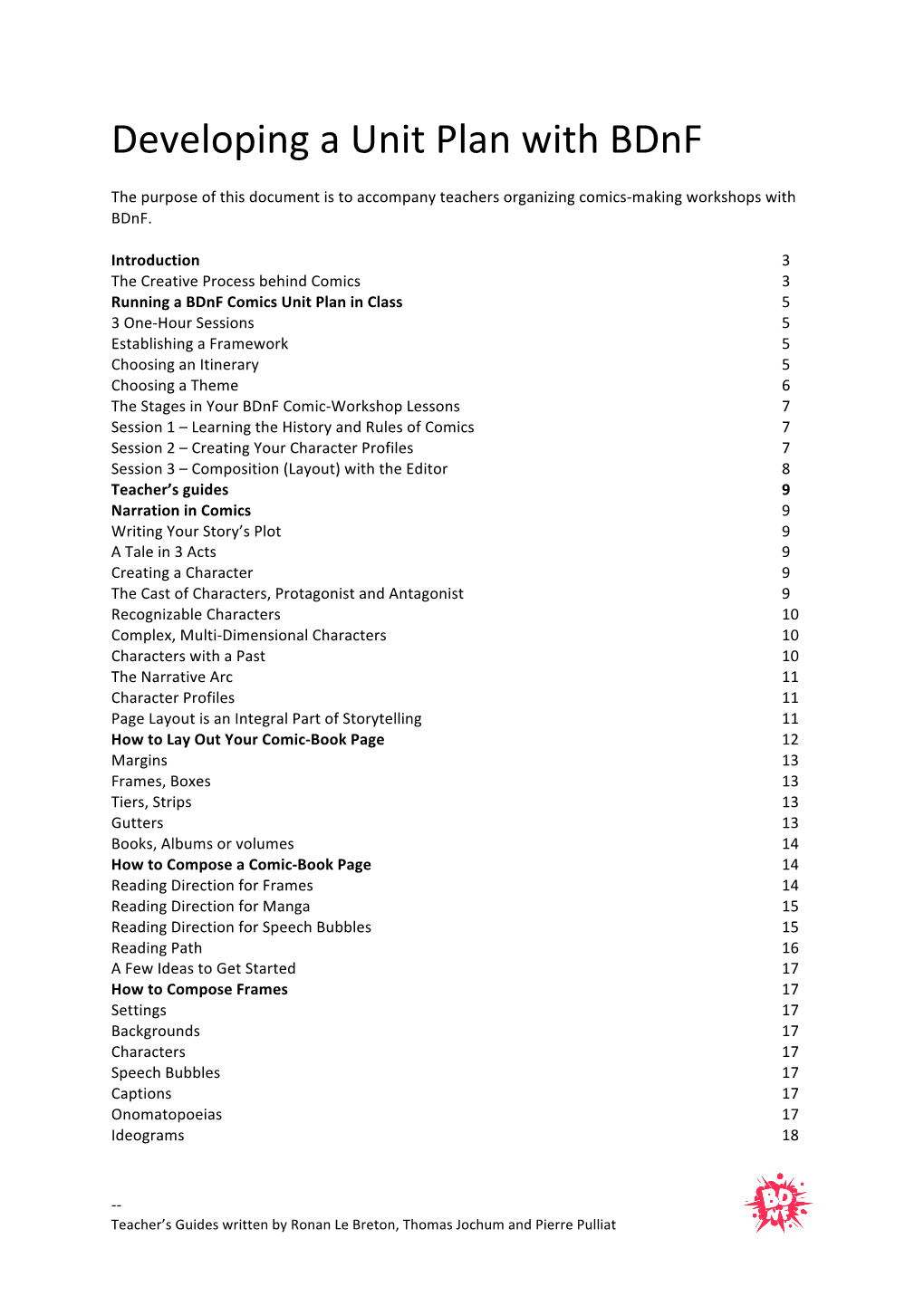 Developing a Unit Plan with Bdnf