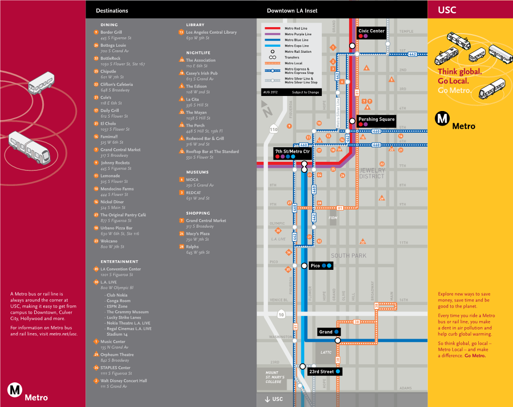 Downtown LA Inset Destinations