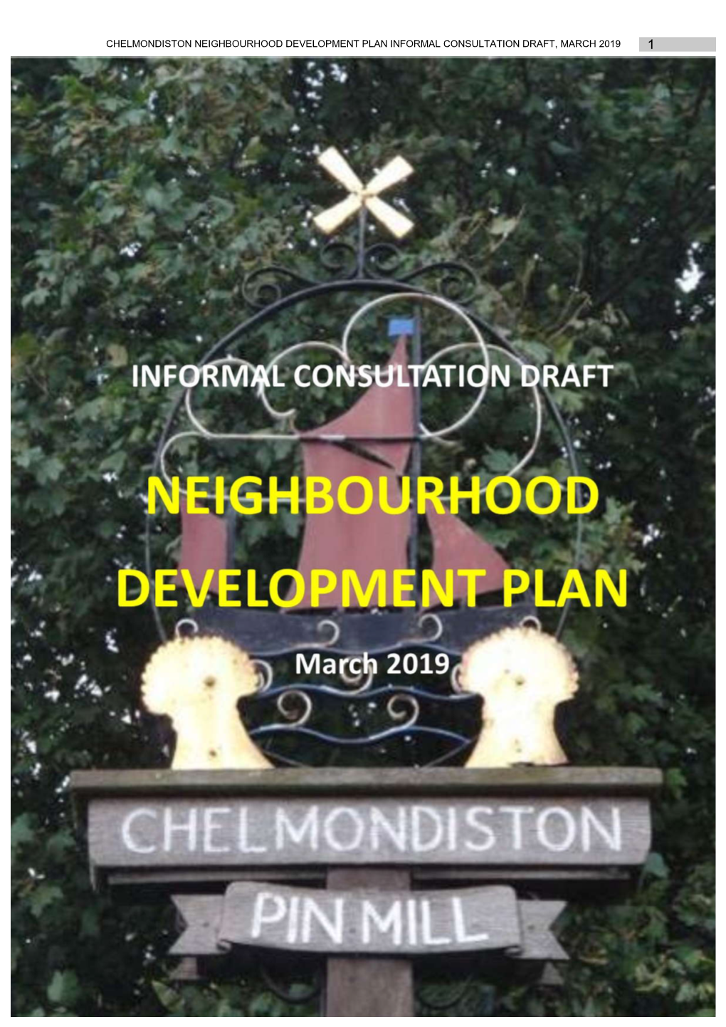 Chelmondiston Neighbourhood Development Plan Informal Consultation Draft 2019-2031