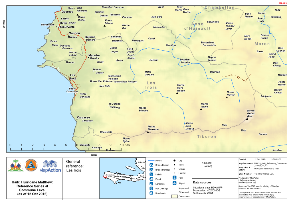 General Reference: Tiburon Moron Chambellan Anse D'hainault Les