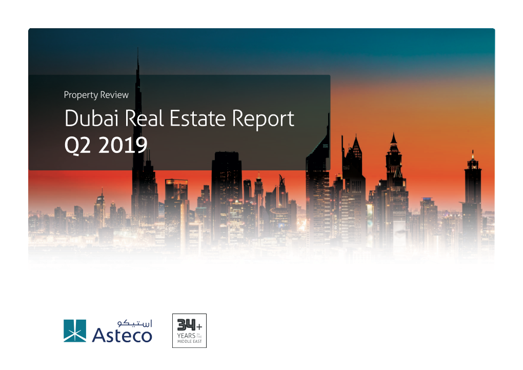 Dubai Real Estate Report Q2 2019