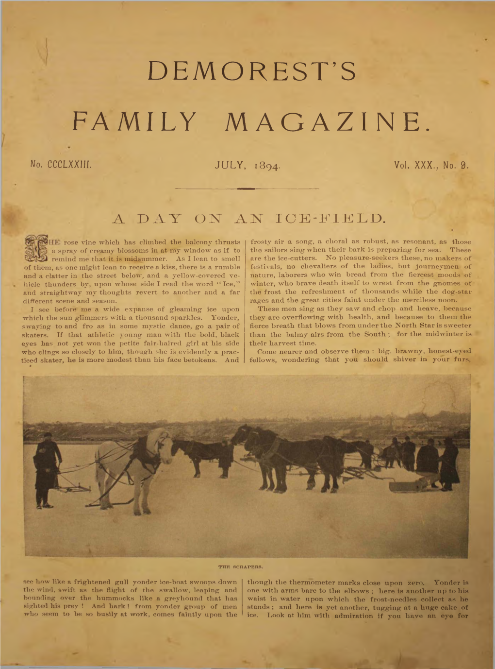 Demorest's Family Magazine. July 1894. Vol. 30, No. 9