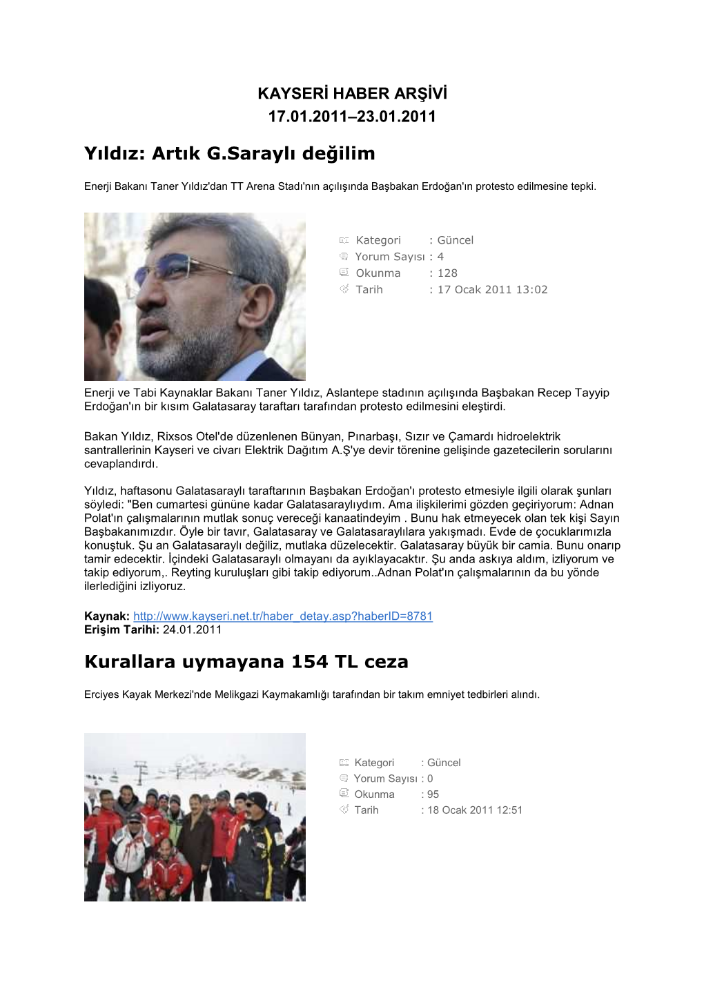 Www Kayseri Net Tr 17-23 Ocak 2011