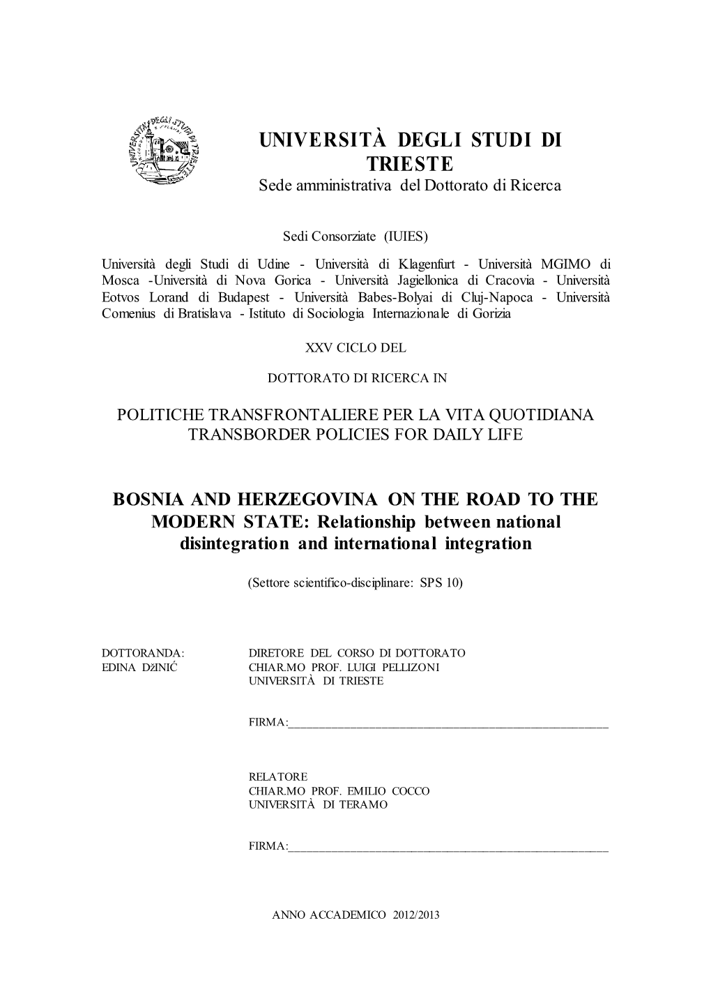 CONSTITUTIONAL REFORM with SPECIAL REGARDS to Bih‟S CITIZESHIP