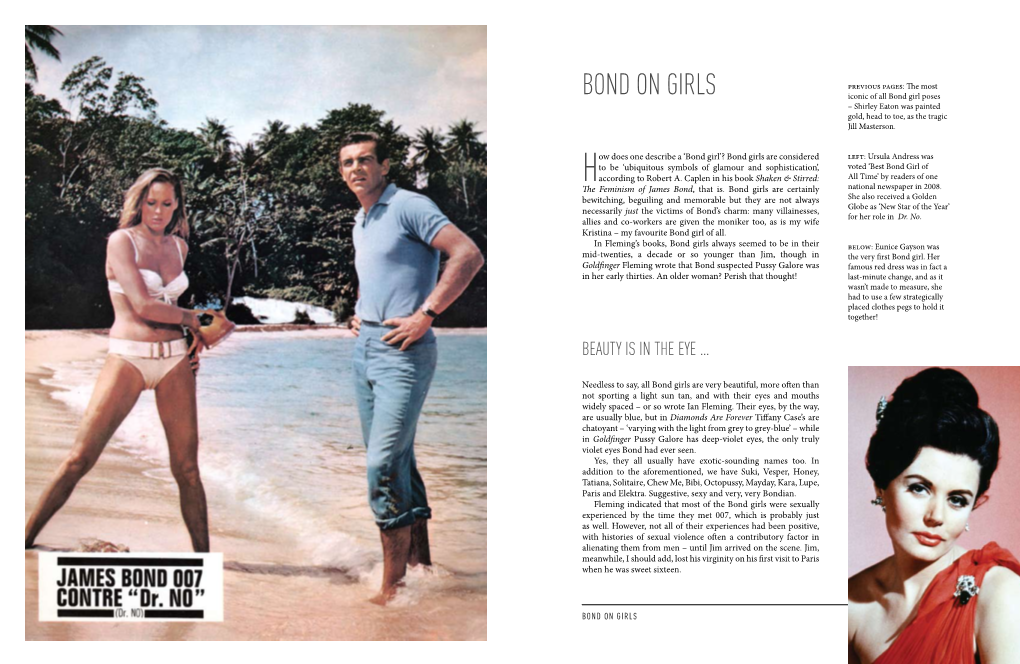 Bond on Girls Iconic of All Bond Girl Poses – Shirley Eaton Was Painted Gold, Head to Toe, As the Tragic Jill Masterson