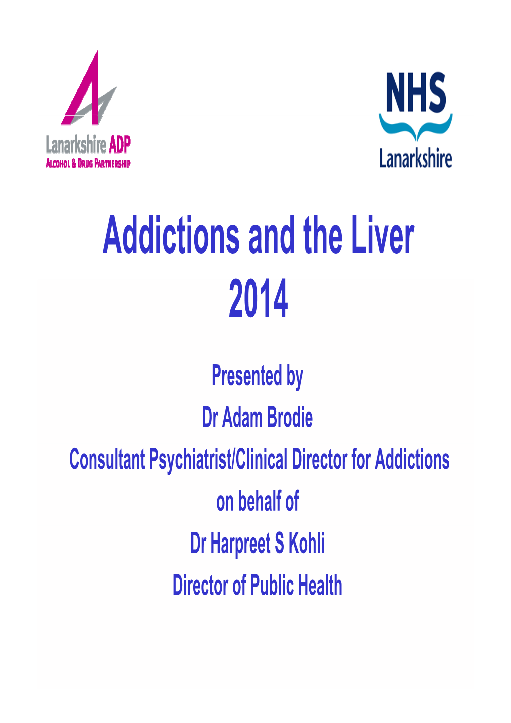 Addictions and the Liver 2014