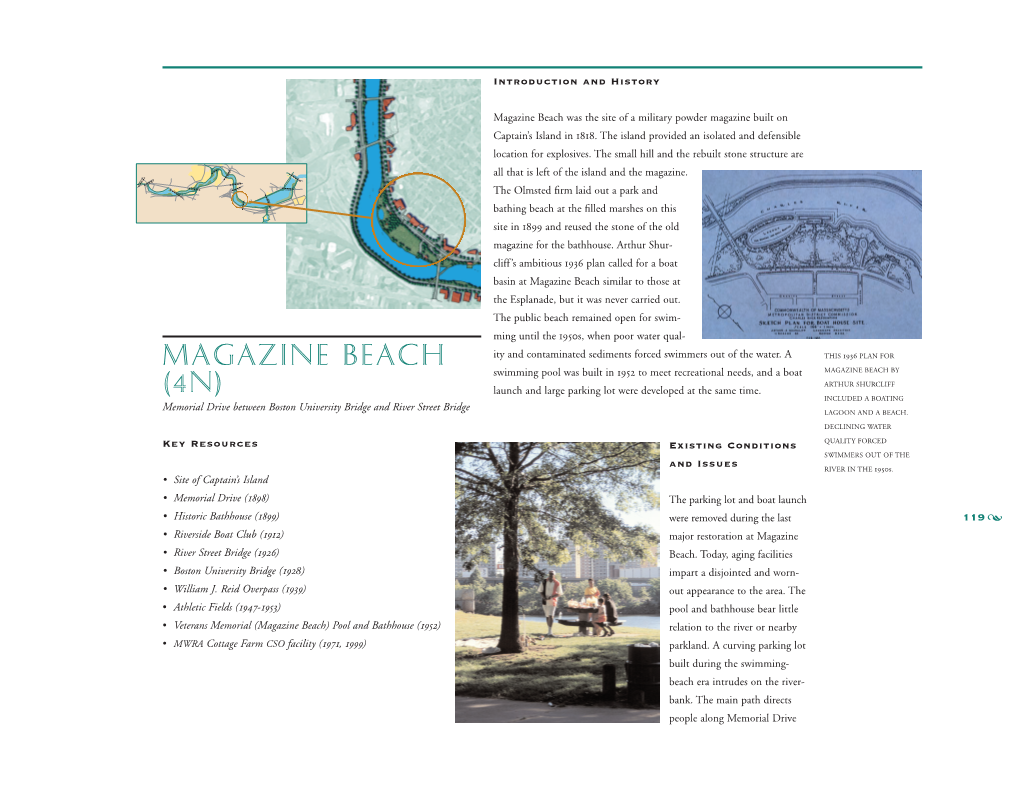 Magazine Beach Was the Site of a Military Powder Magazine Built on Captain’S Island in 88