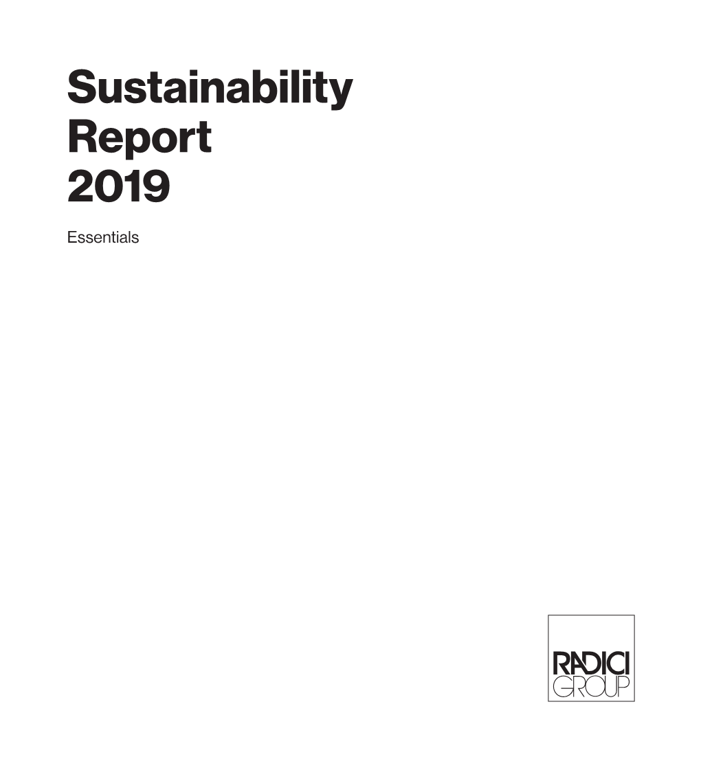 Sustainability Report 2019 Essentials