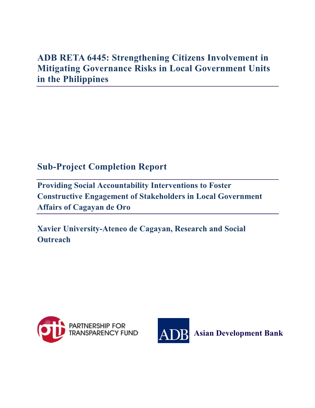 Download Project Completion Report