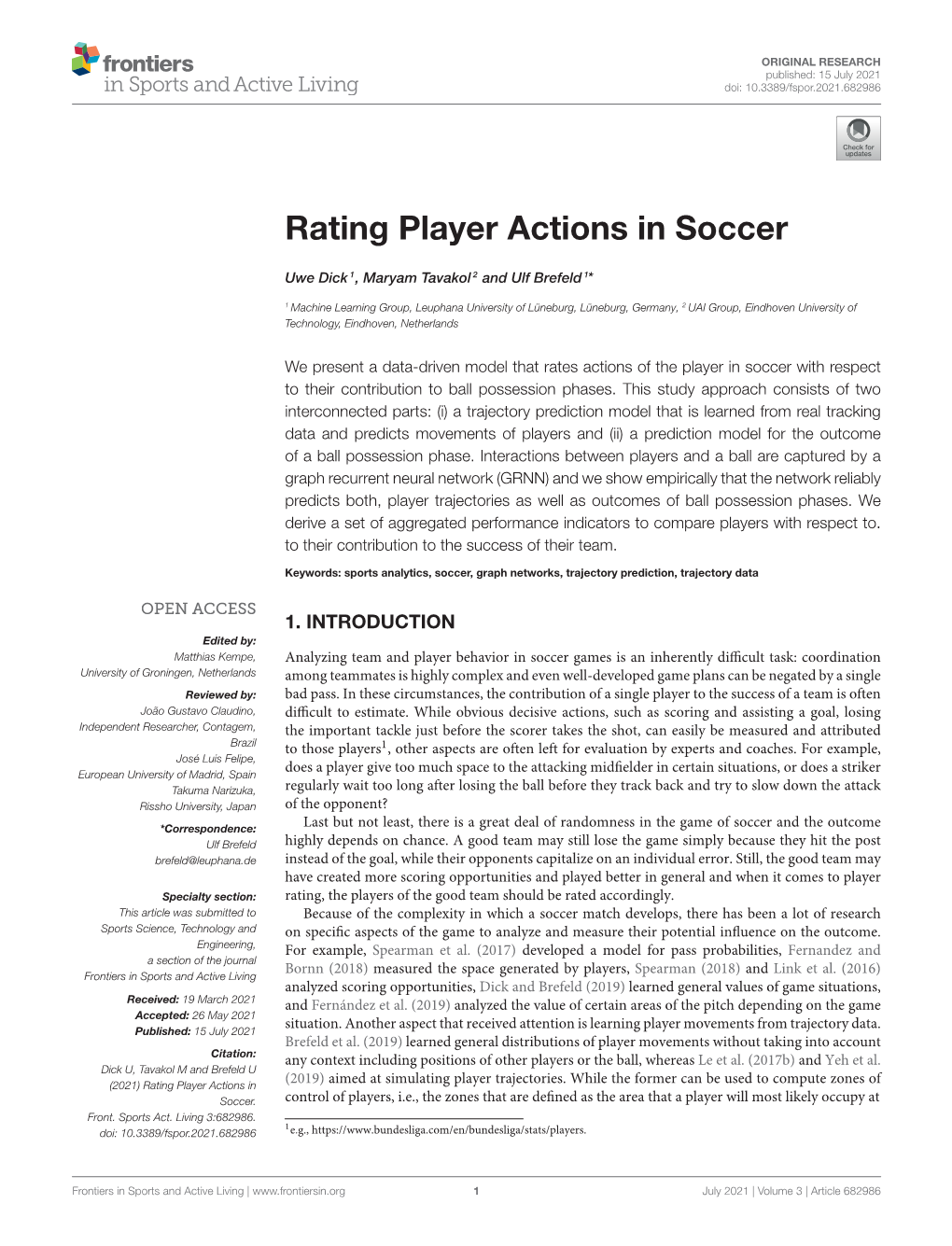 Rating Player Actions in Soccer