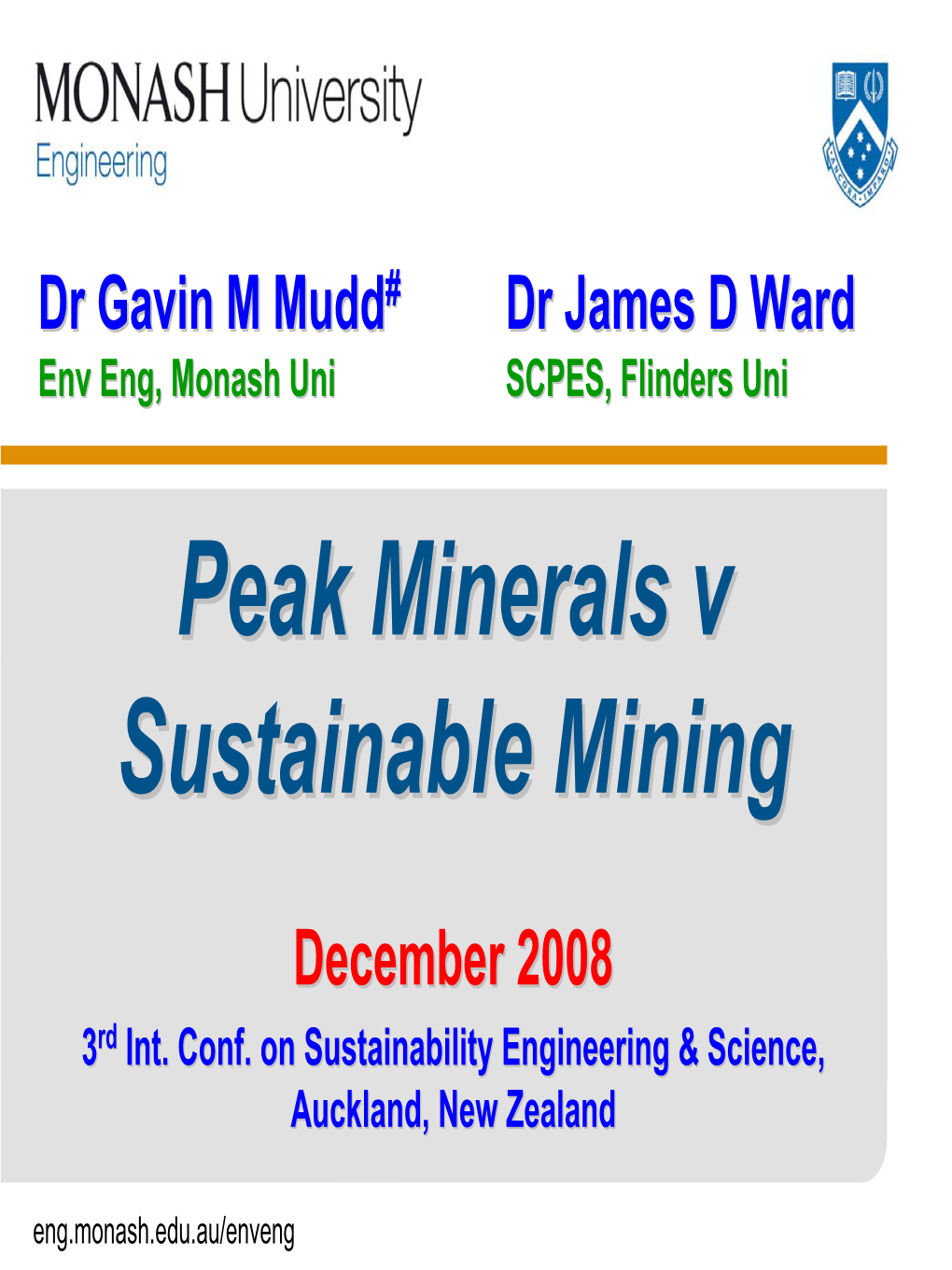 'Peak Minerals'?