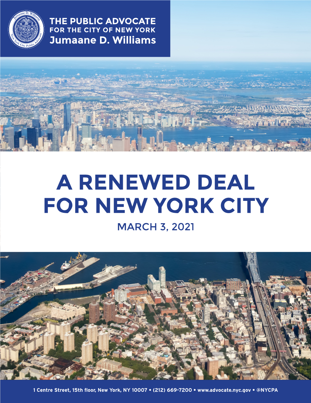 A Renewed Deal for New York City March 3, 2021