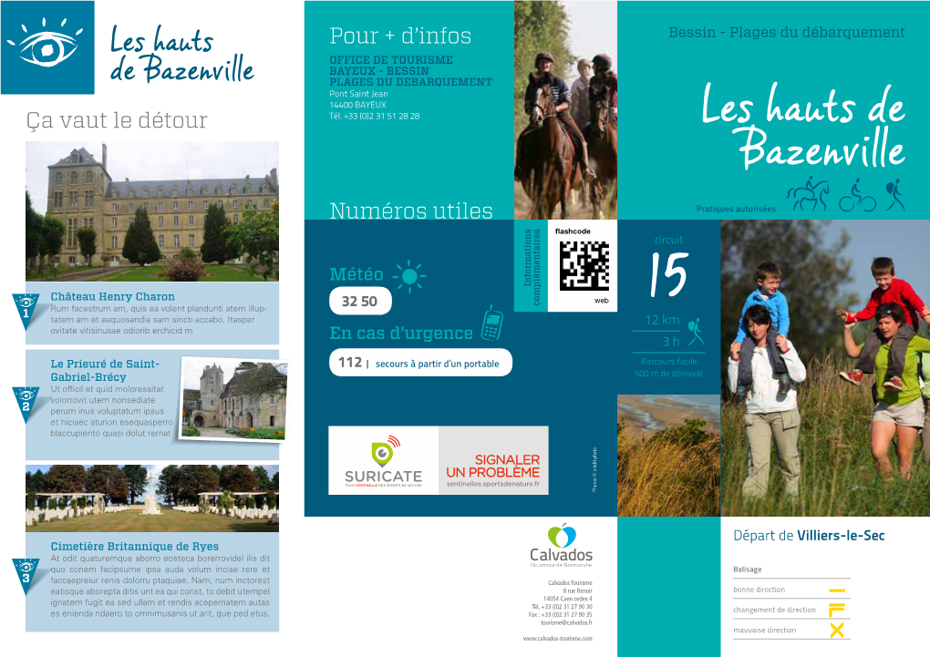 Les Hauts De Bazenville Numéros Utiles Pratiques Autorisées Flashcode Circuit