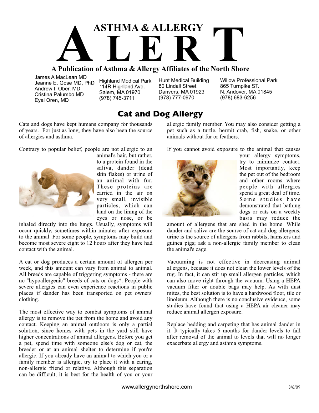 Cat & Dog Allergy