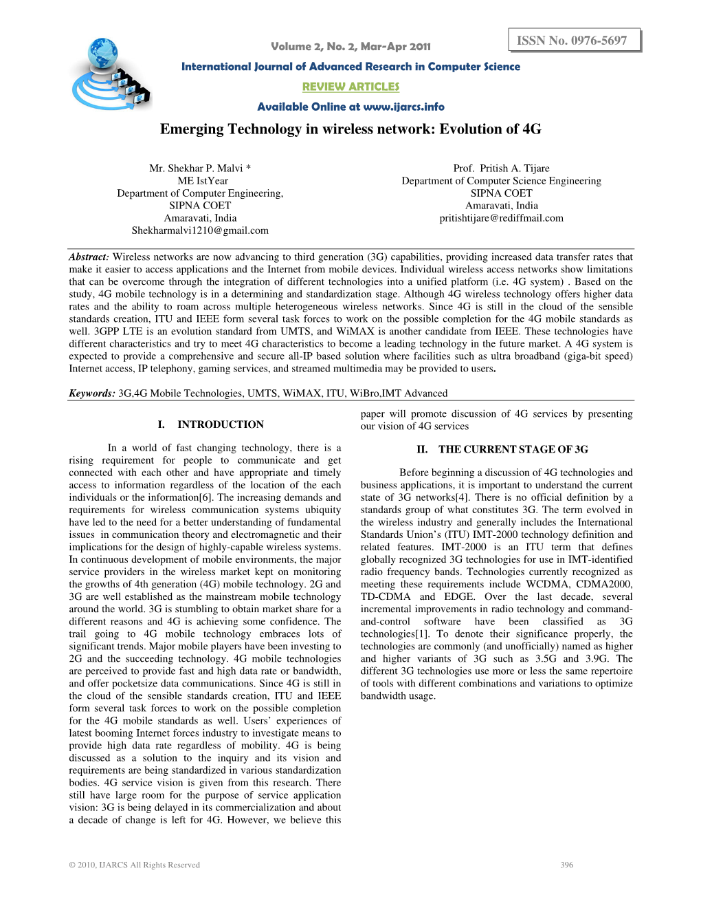 Emerging Technology in Wireless Network: Evolution of 4G