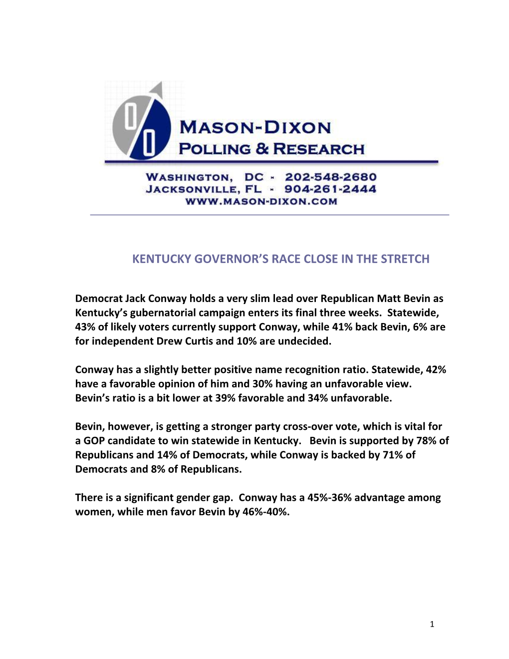 Mason-Dixon Polling & Research, Inc