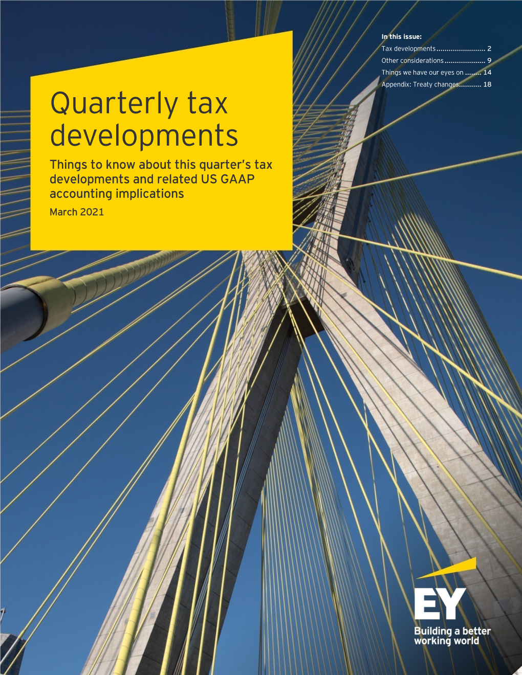 Quarterly Tax Developments, March 2021