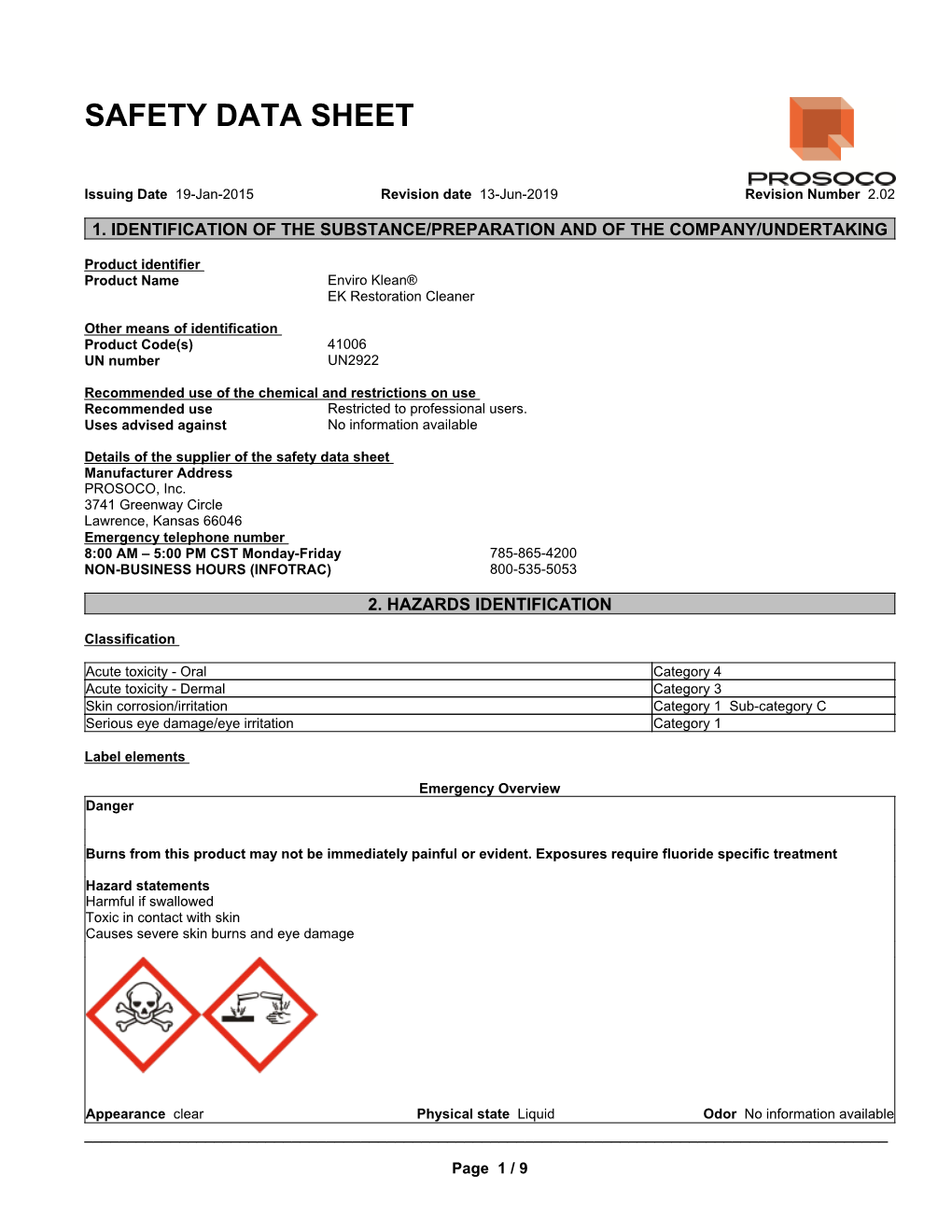 Safety Data Sheet