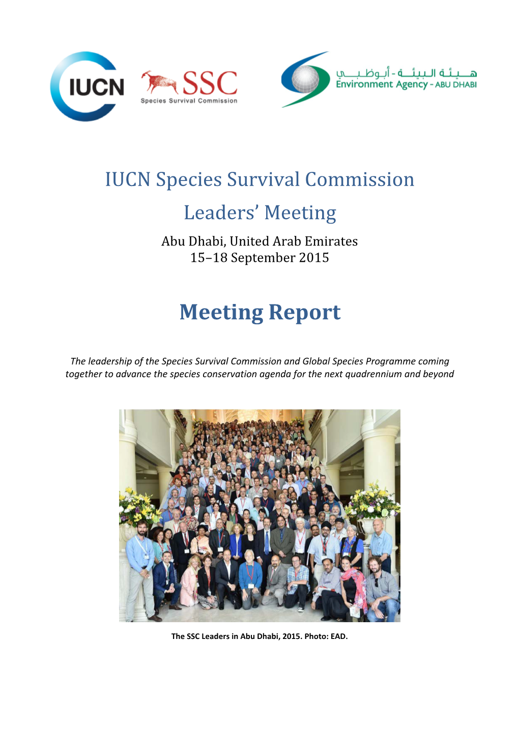 SSC Leaders' Meeting 2015 Report