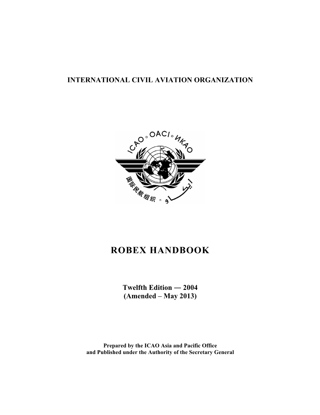 Robex Handbook