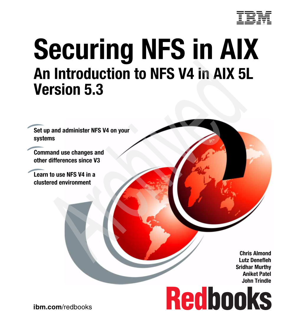 Securing NFS in AIXIX an Introduction to NFS V4 in AIX 5L Version 5.3