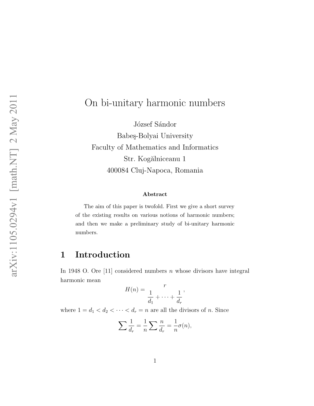 On Bi-Unitary Harmonic Numbers