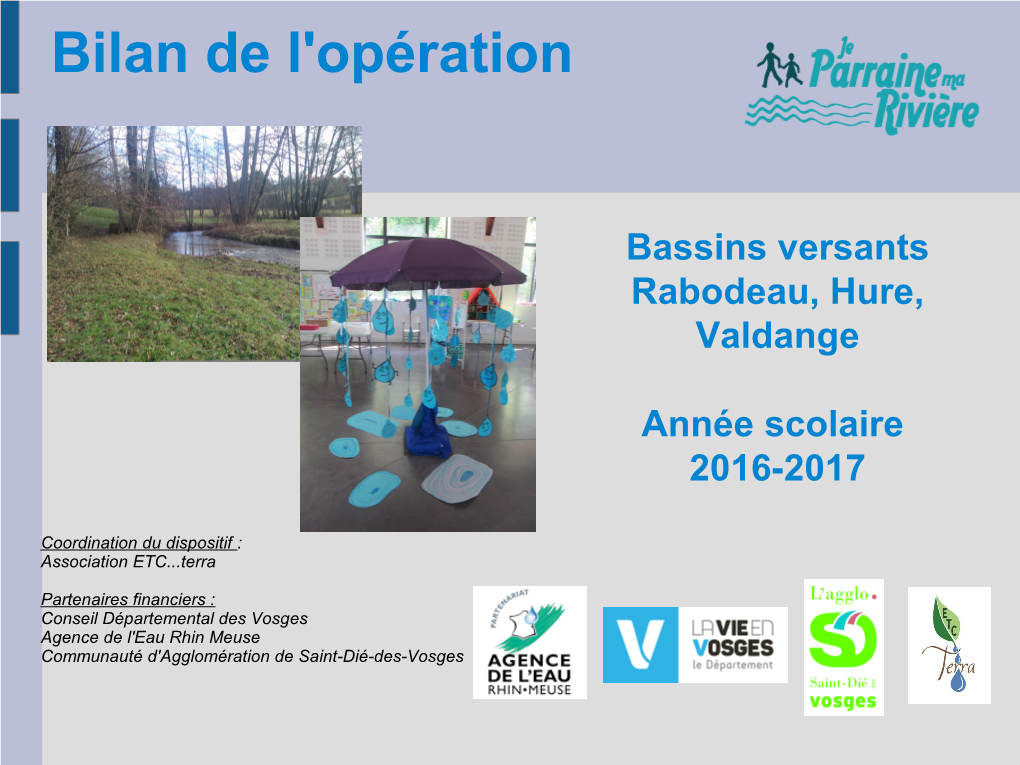Dispositif Pédagogique « Je Parraine Ma Rivière » Dans Les Vosges