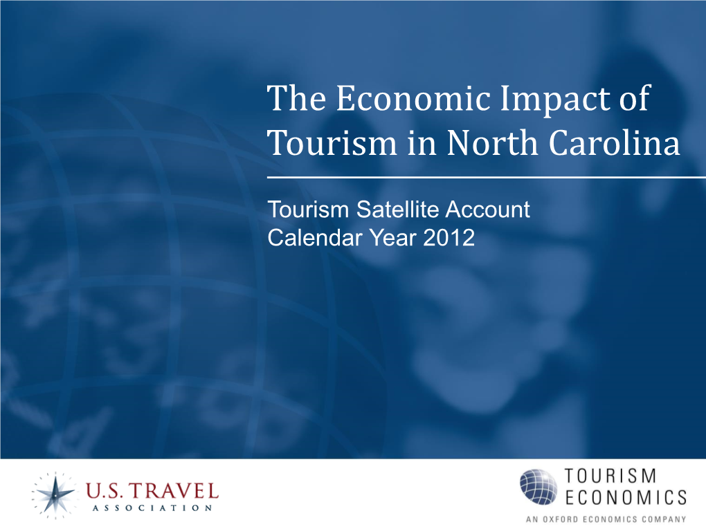 The Economic Impact of Tourism in North Carolina