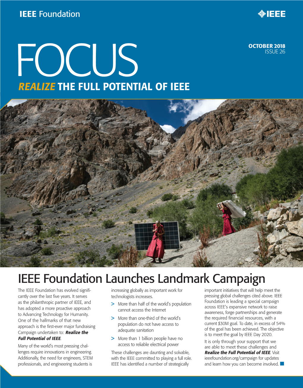 Focus Issue 26 Realize the Full Potential of Ieee