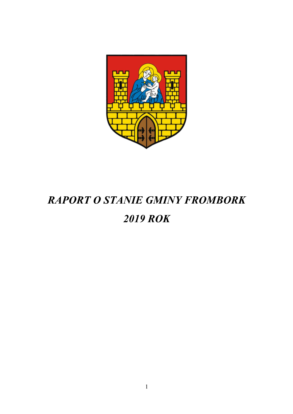 Raport O Stanie Gminy Frombork 2019 Rok