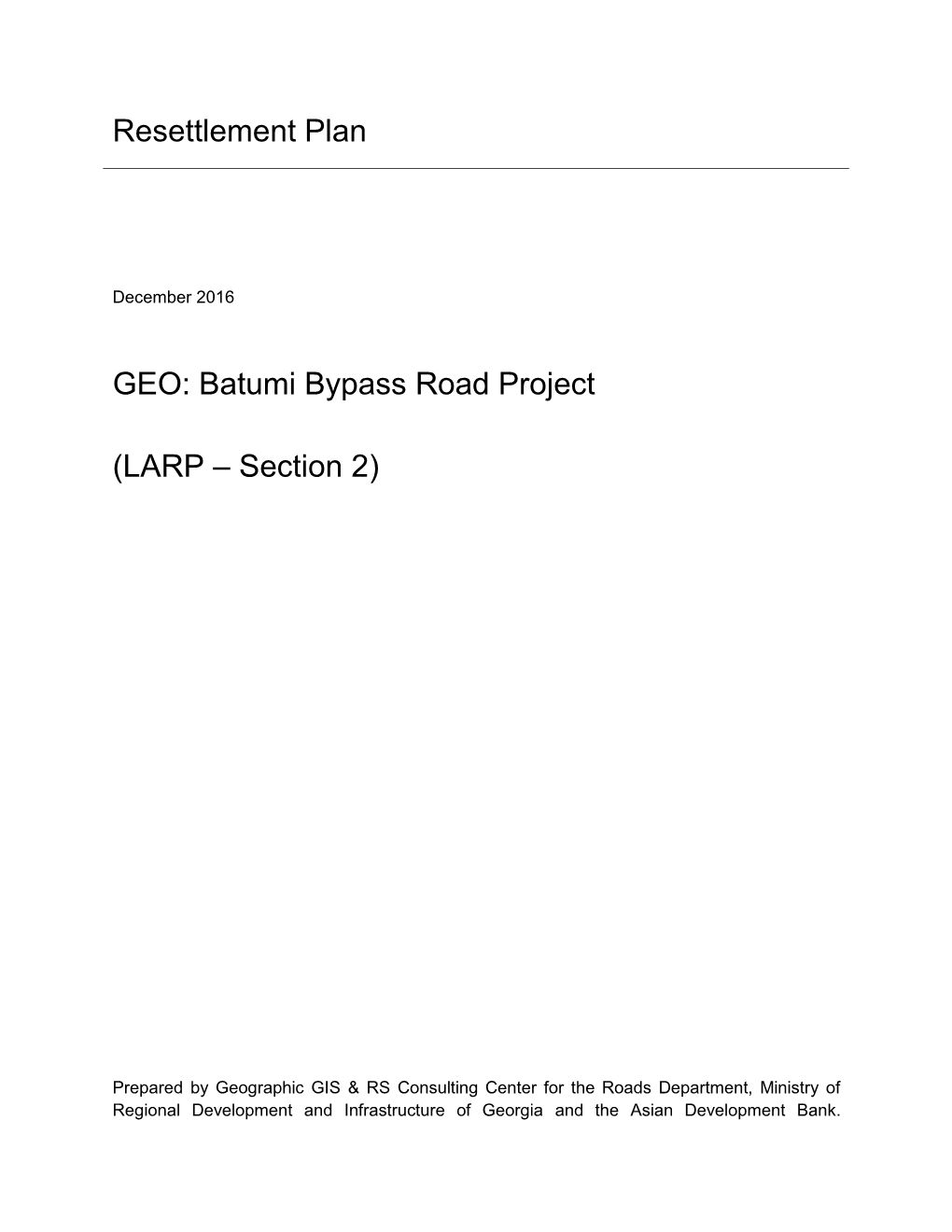 Batumi Bypass Road Project