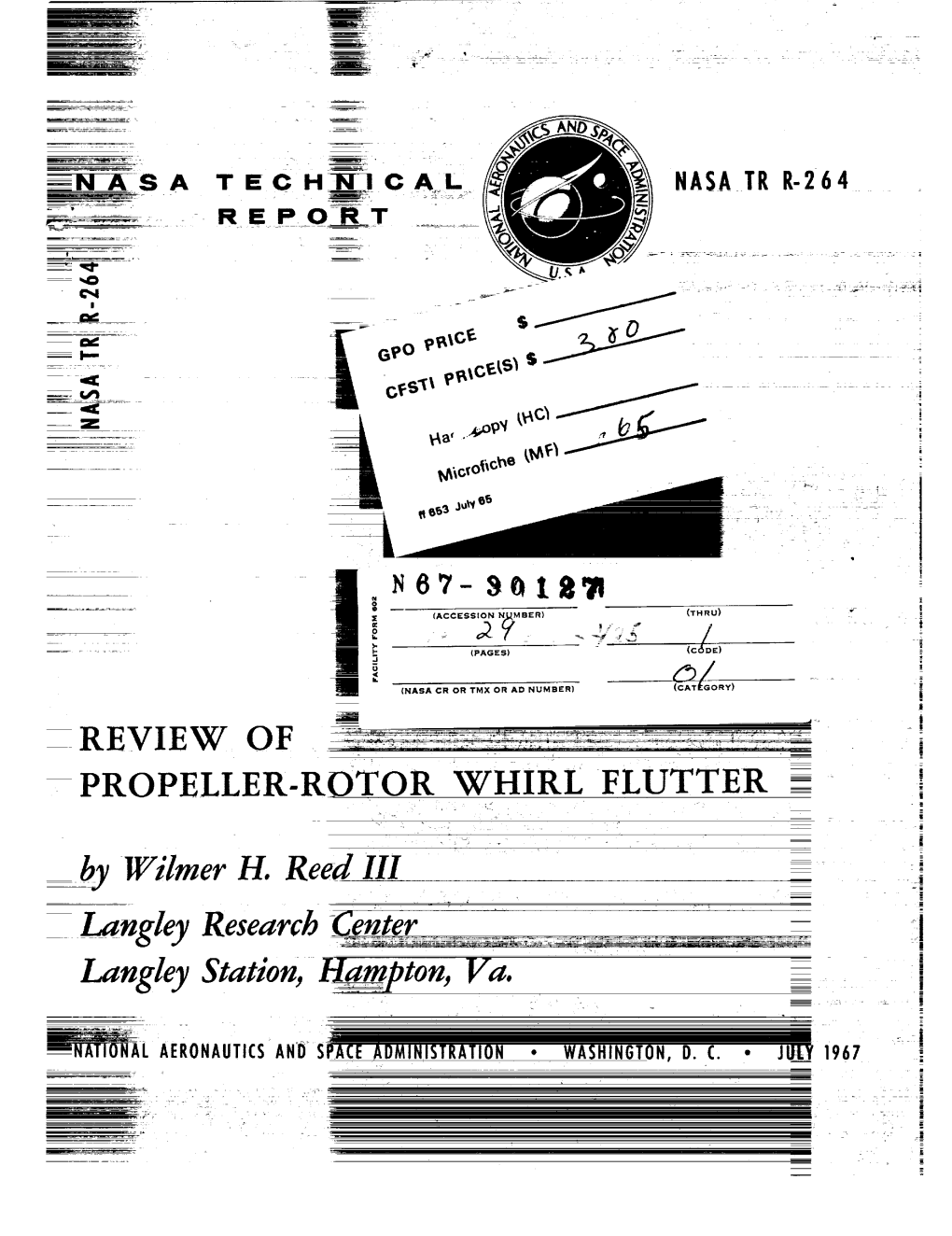 Propeller-Rotor Whirl Flutter - :.\